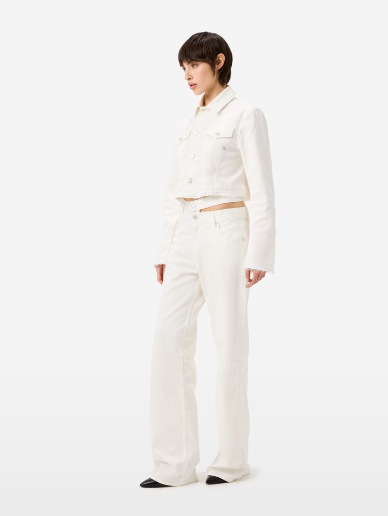 Straight-fit Zoe jeans with double belt