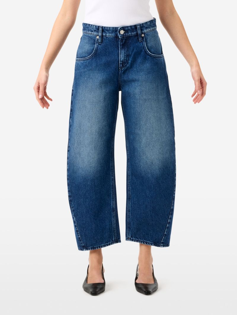 Aida crop super fitted low waist cropped curve leg stone wash brushed