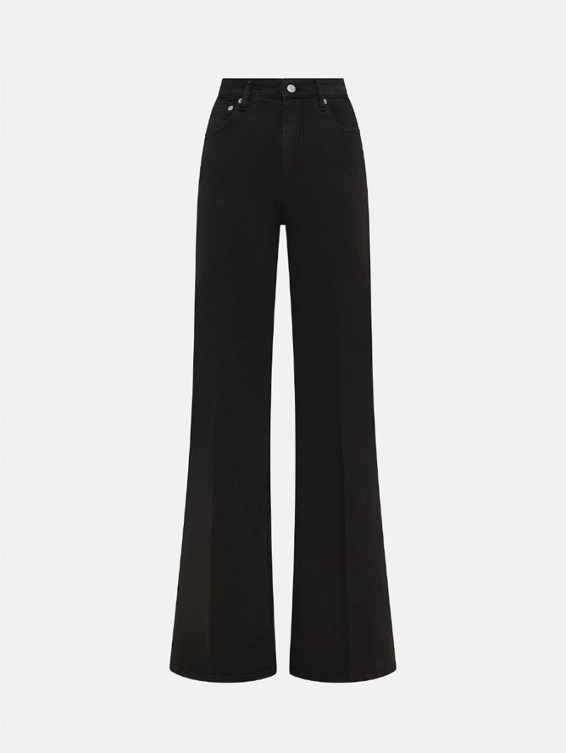 Flaire high rise flared direct dyed