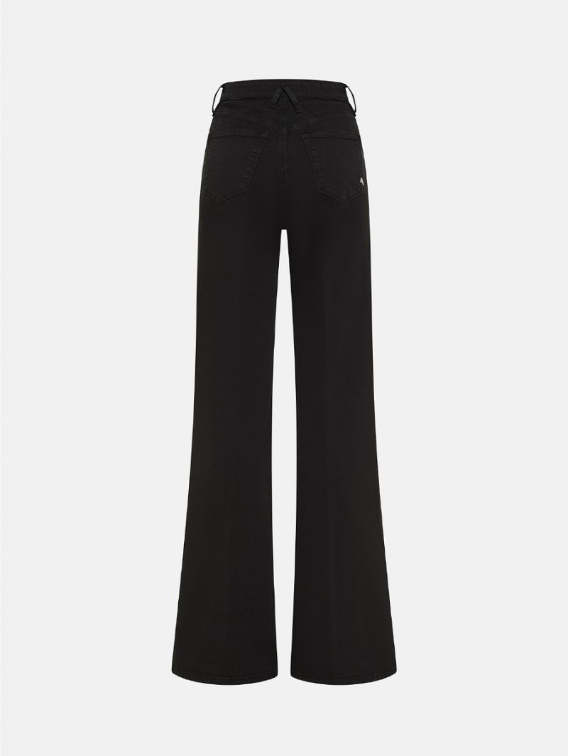 Flaire high rise flared direct dyed