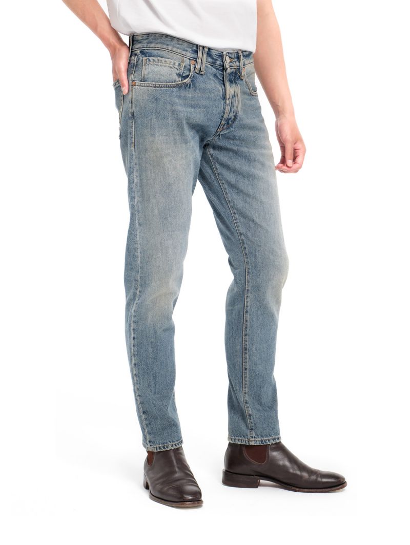 CULT SLIM FIT STRAIGHT LEG DIRTY THE' STONE WASHED