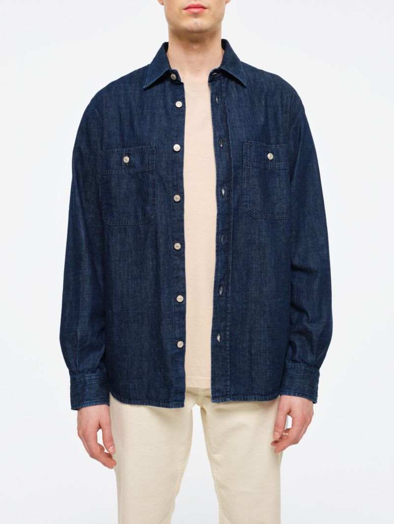 Heavy denim overshirt