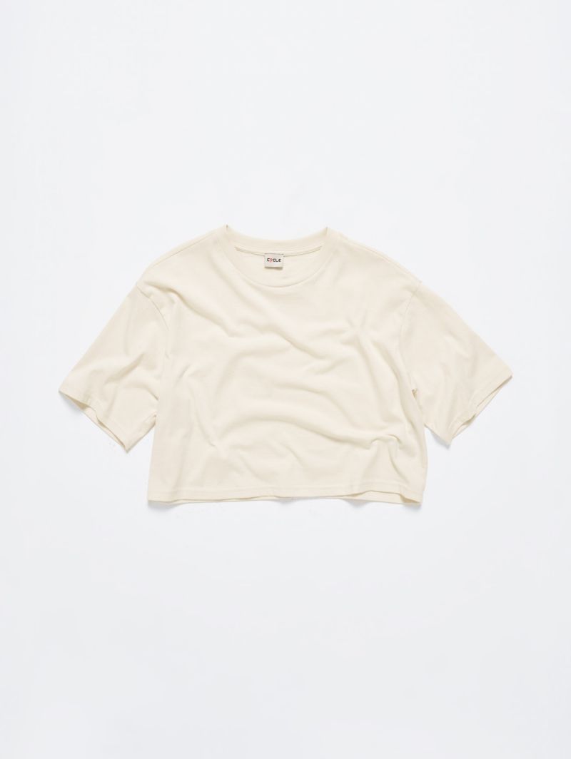 T-shirt Ariel boxy fit con logo