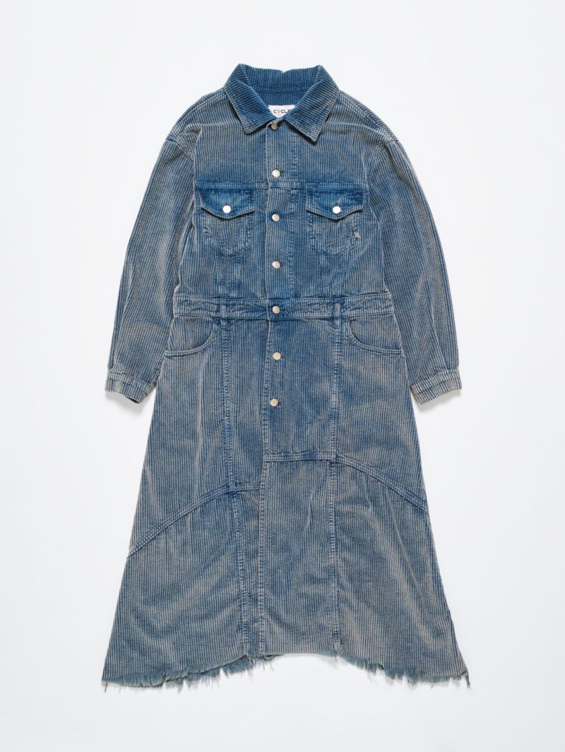 AVERY DENIM TRENCH MARBLE DYED