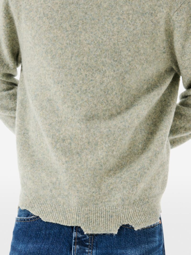 Round plain knit alpaca