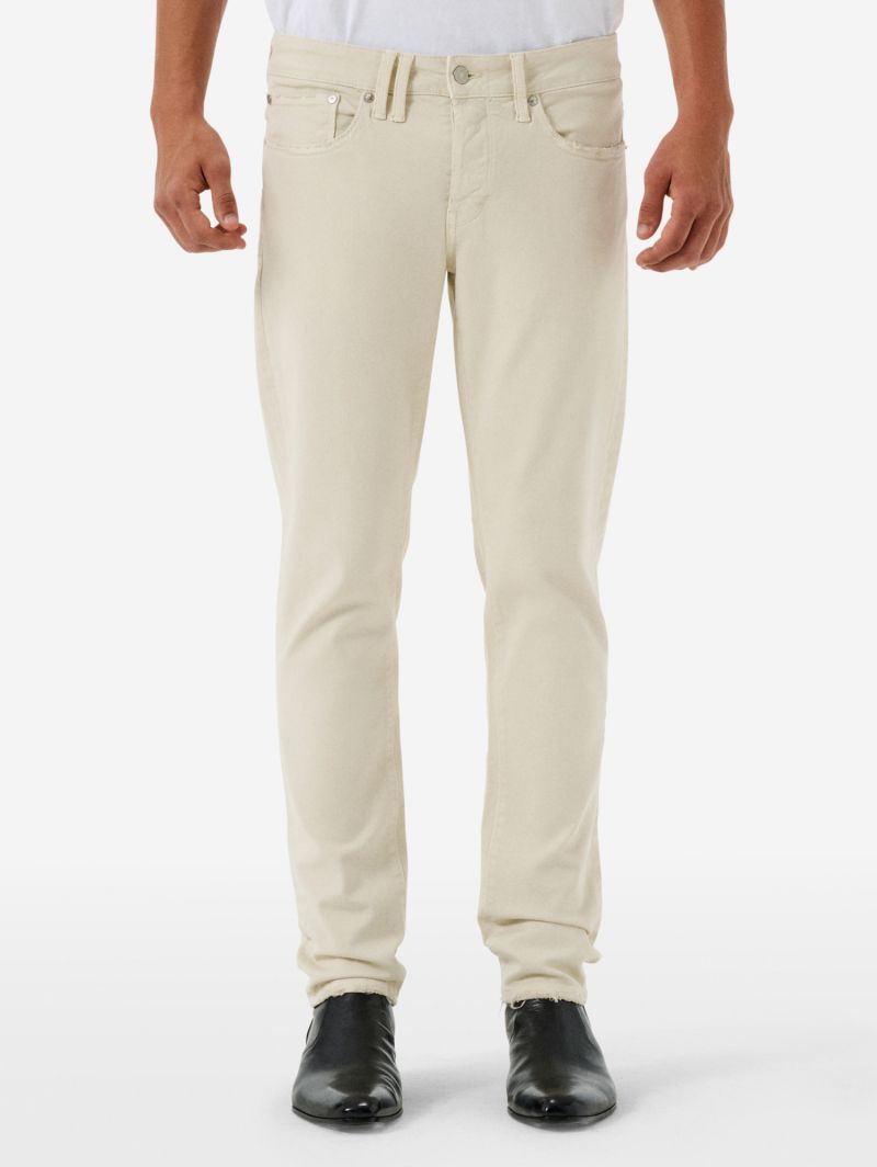 Bone comfort skinny distressed garment dyed
