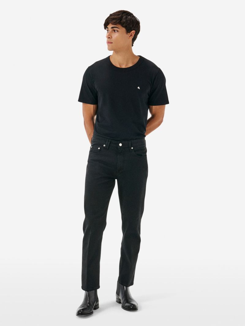 Lucky tapered fit distressed garment dyed