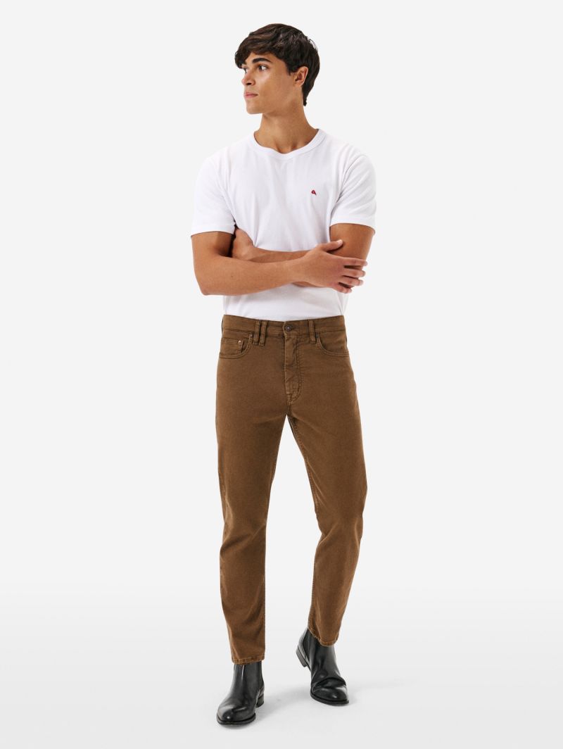 Lucky tapered fit distressed garment dyed
