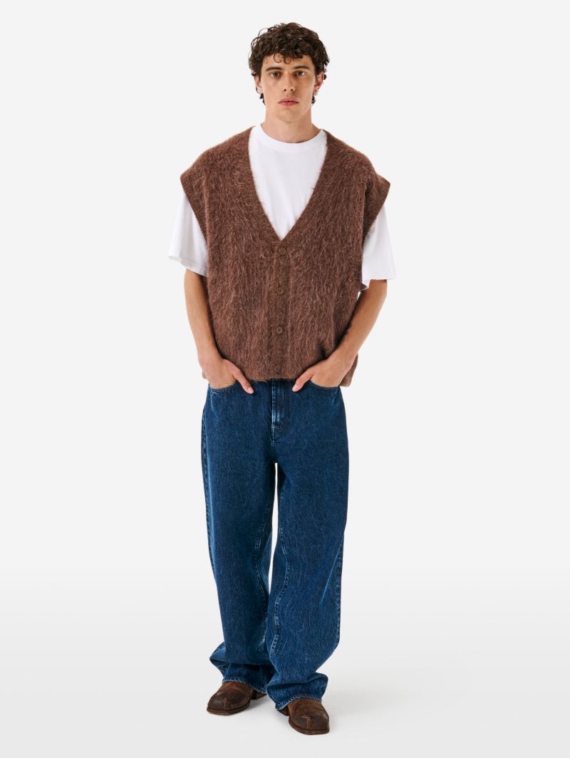 Big super wide leg eco enzyme stone wash