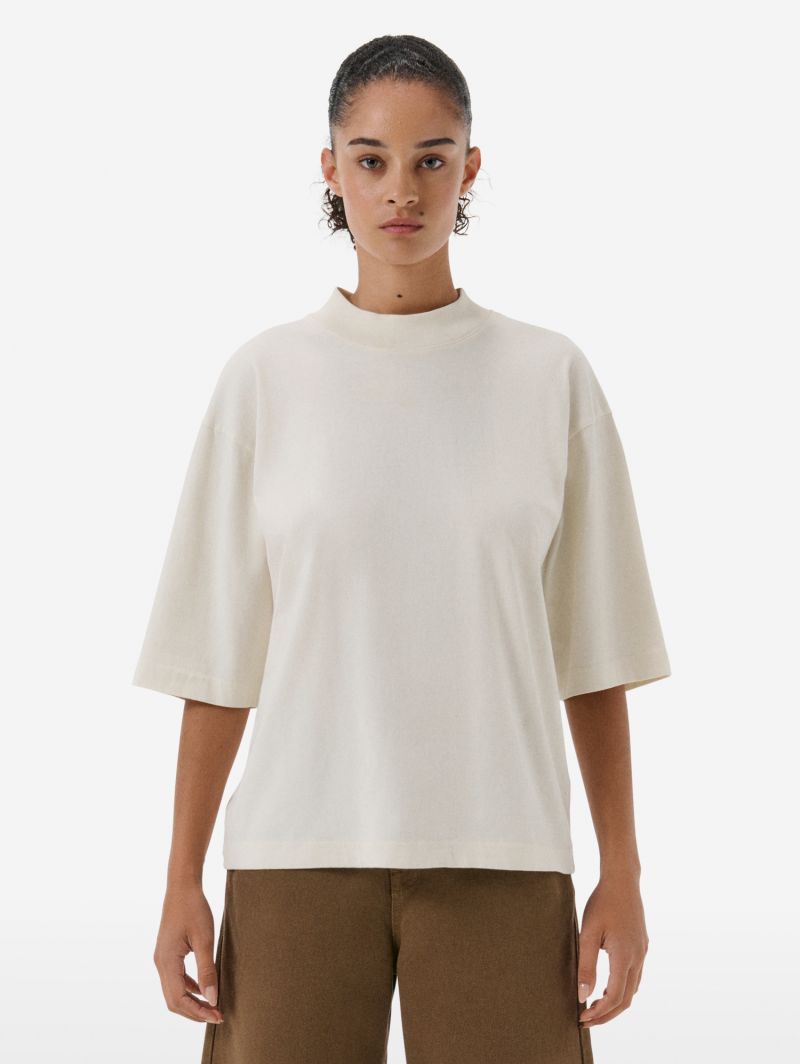 T-shirt Giada con collo alto in jersey