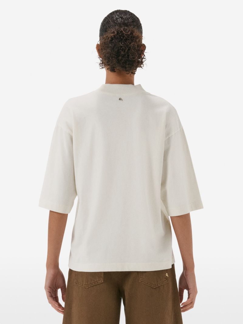 T-shirt Giada con collo alto in jersey