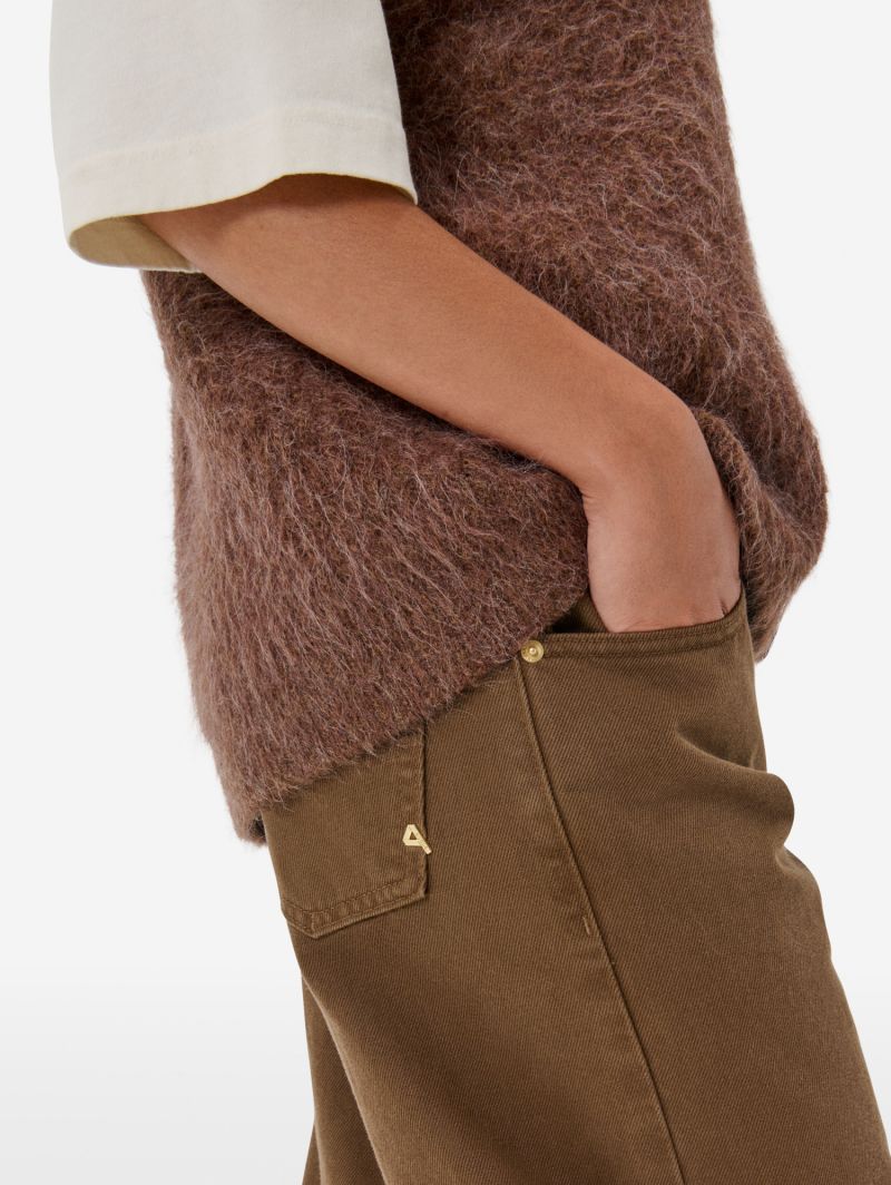 T-shirt Giada con collo alto in jersey