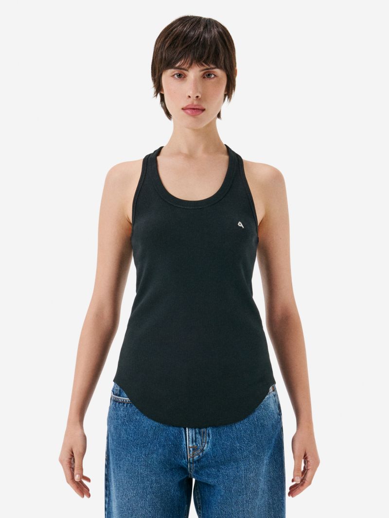 America ribbed tank top rinse wash