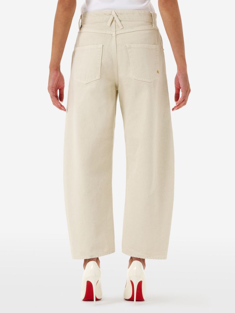 Aida crop super fitted low waist cropped curve leg direct dyed