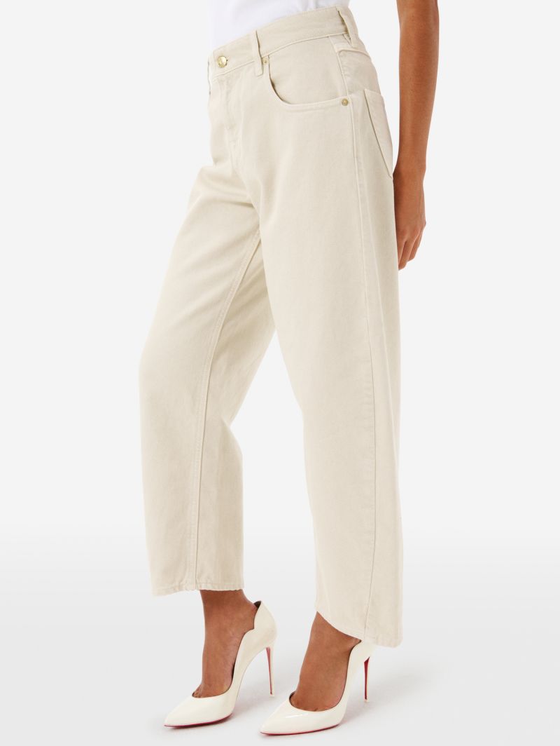 Aida crop super fitted low waist cropped curve leg direct dyed