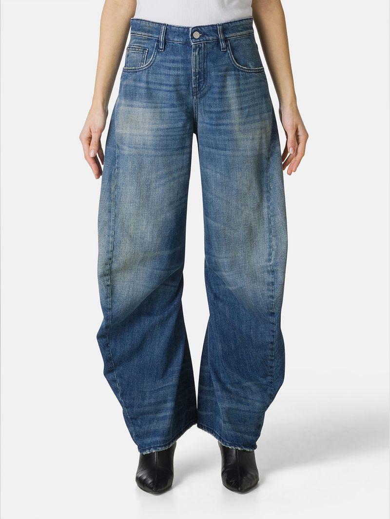 Aida ergo super fitted mid rise ergonomic leg super vintage spray dirty