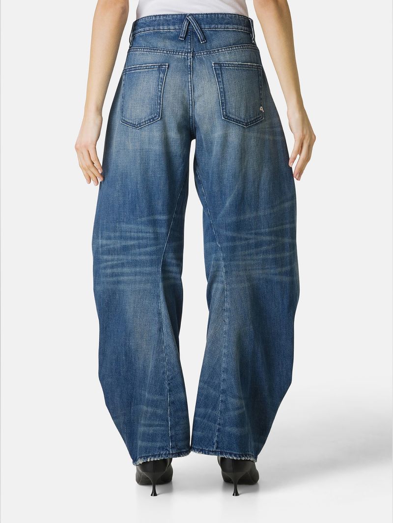 Aida ergo super fitted mid rise ergonomic leg super vintage spray dirty