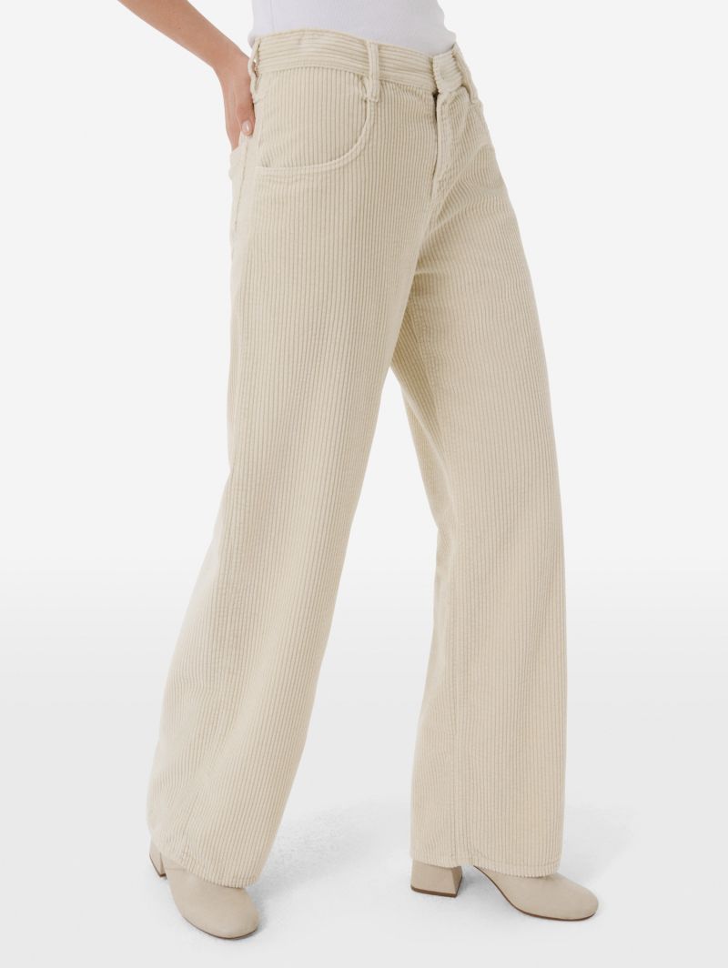 Aida low super fitted low waist volume leg direct dyed