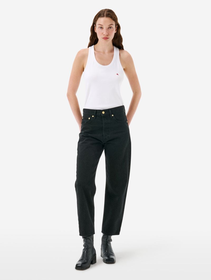 Bella '90s fit mid rise straight direct dyed