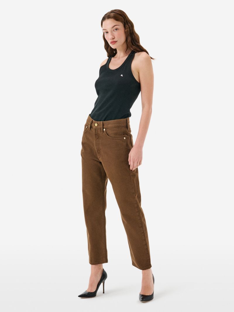 Bella '90s fit mid rise straight direct dyed