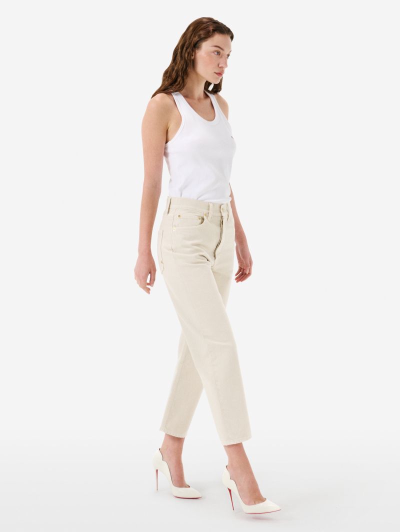 Bella '90s fit mid rise straight direct dyed
