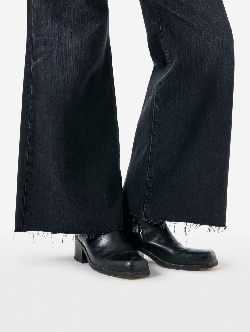 Luna mid rise flared light vintage destroyed edge