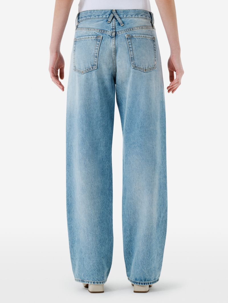 Mila low rise '90s fit light bleach broken edge
