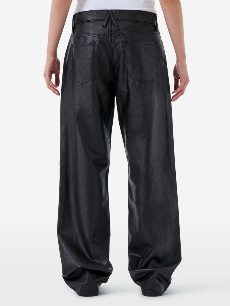Mila low rise '90s fit eco leather rinse wash