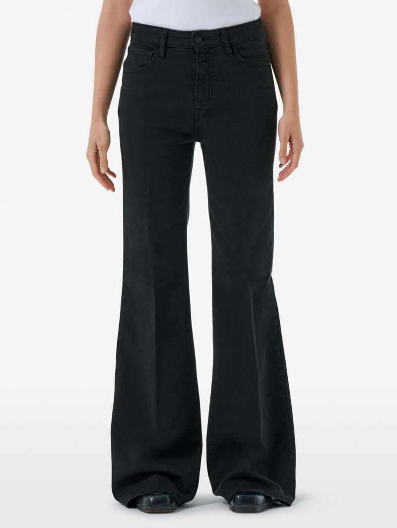 Flaire high rise flared rinse wash