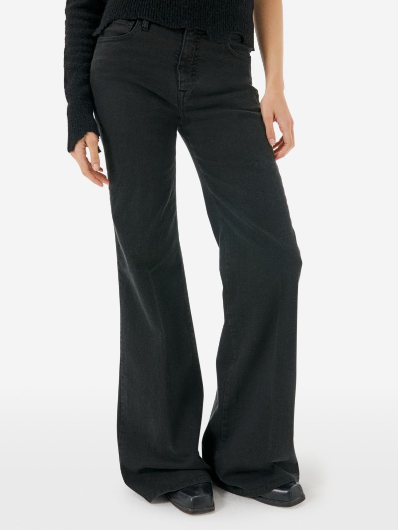 Flaire high rise flared rinse wash