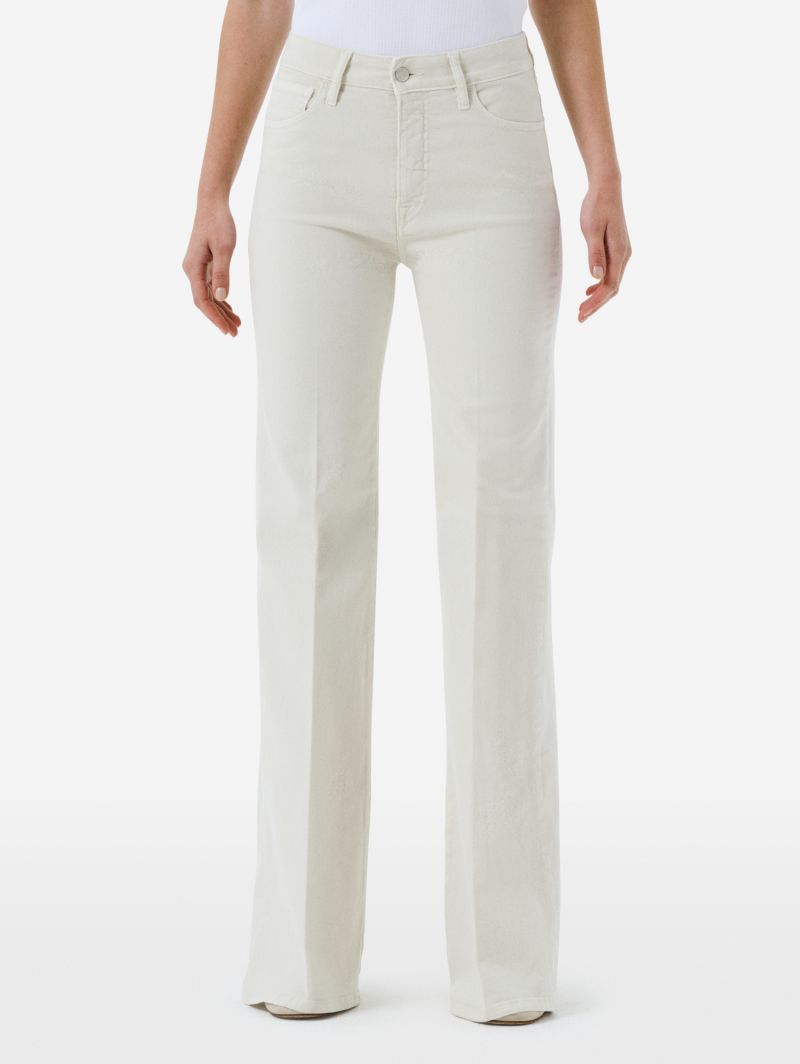 Flaire high rise flared rinse wash