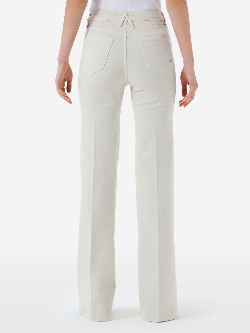 Flaire high rise flared rinse wash
