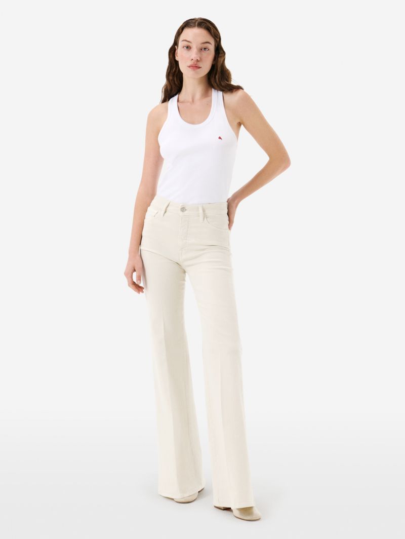 Flaire high rise flared rinse wash