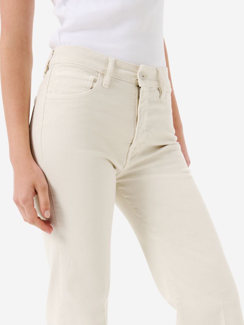 Flaire high rise flared rinse wash