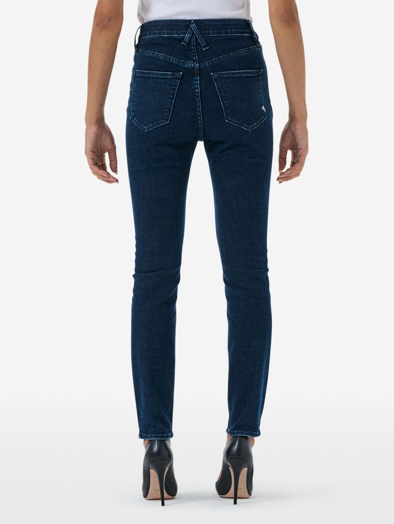 Eva skinny super high rise eco enzyme stone wash