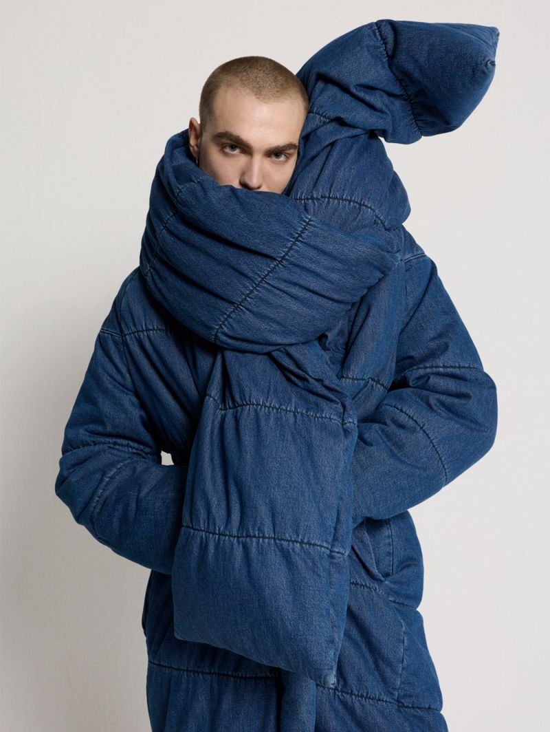 Puffy scarf medium vintage