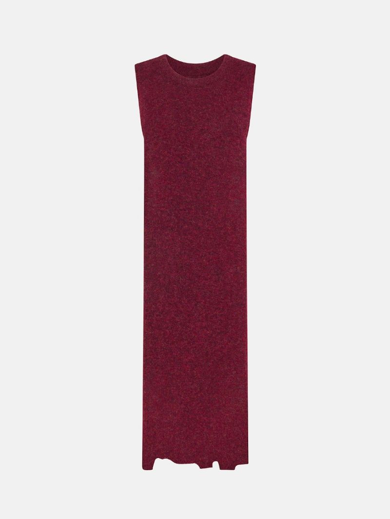 Scarf plain knit alpaca