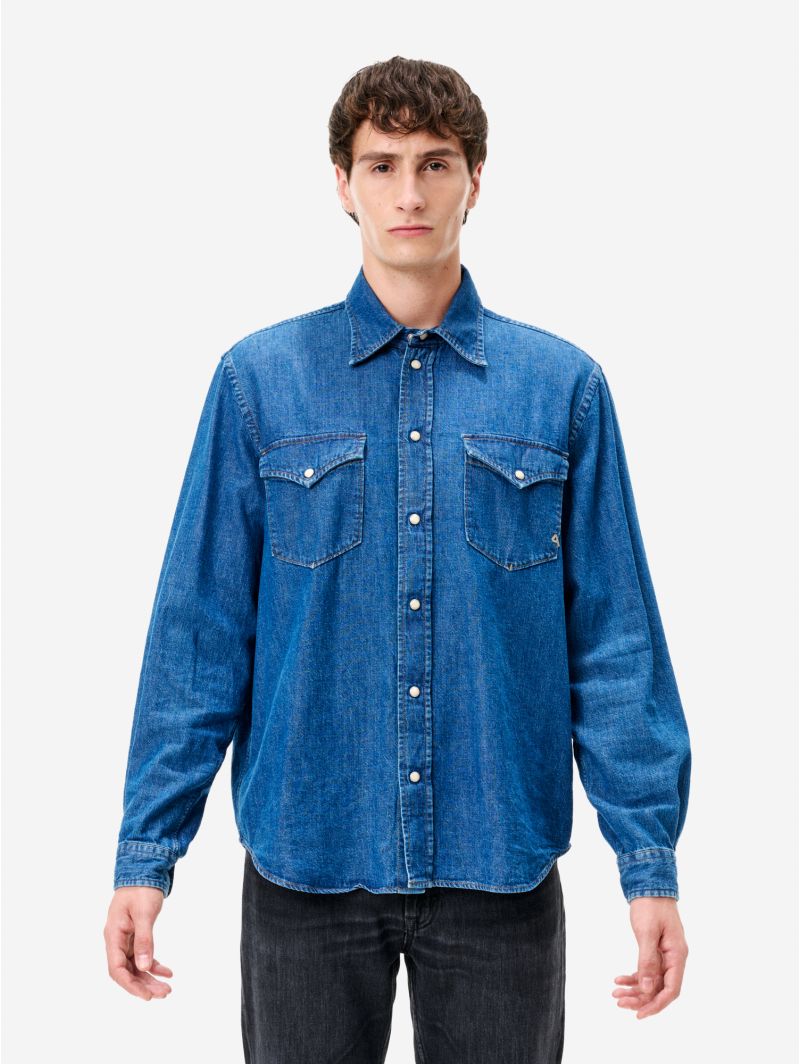 Rayan regular shirt dark enzyme stone wash