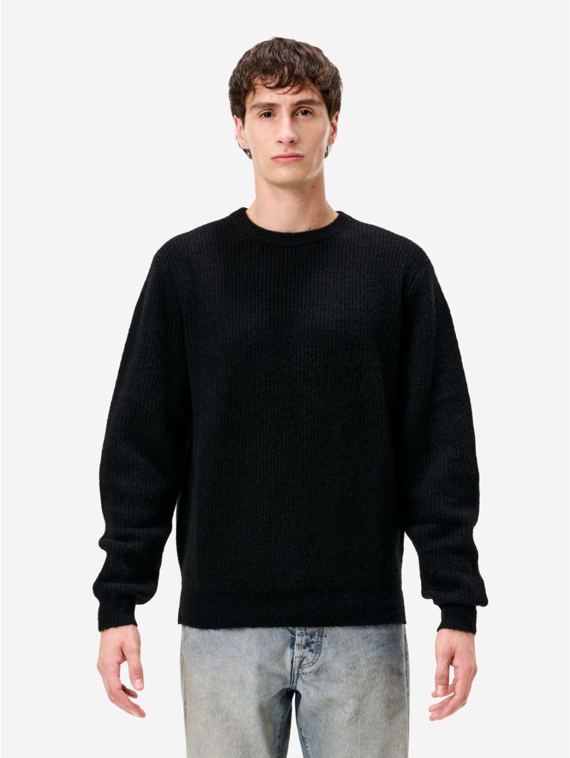 Remo round neck english rib alpaca