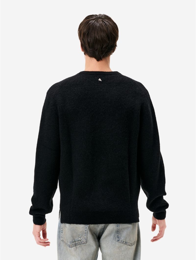 Remo round neck english rib alpaca
