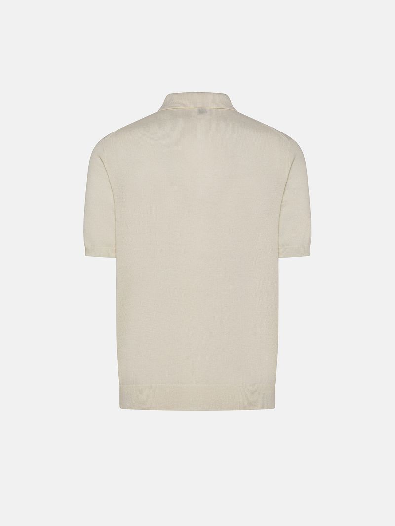 Off white Merino wool-blend Aldo polo shirt