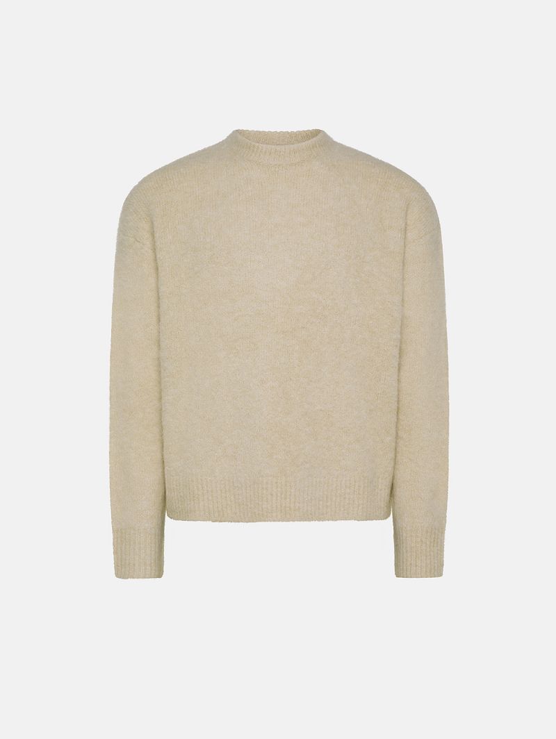 Off white alpaca-blend Yari jumper