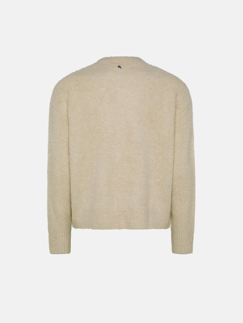 Off white alpaca-blend Yari jumper
