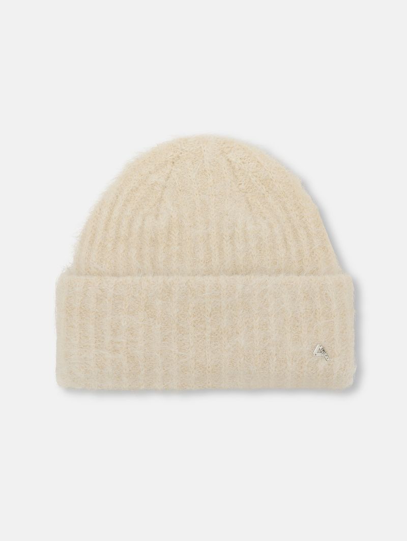 Off white alpaca-blend Amazing beanie