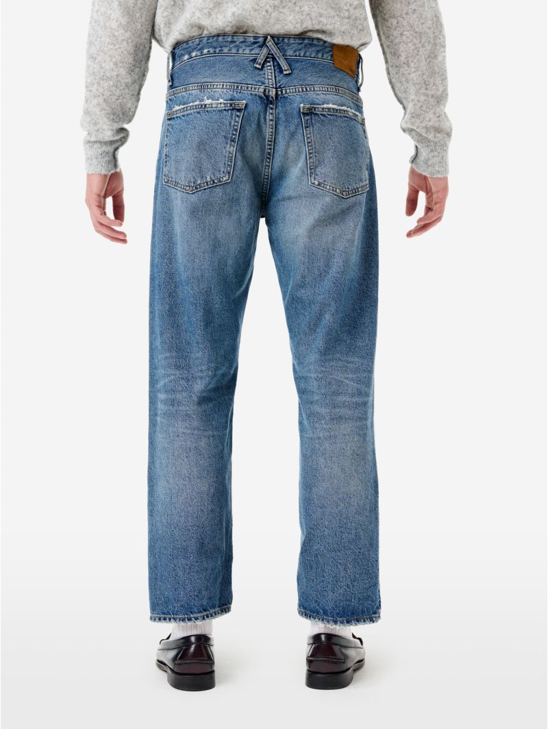 Jeans Wise straight fit effetto vintage navy blue