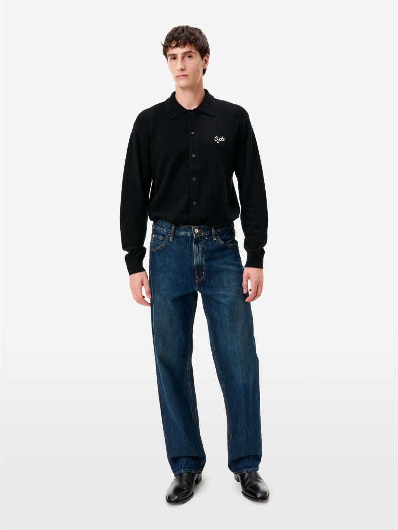 Jeans Bart wide fit effetto vintage blue profondo