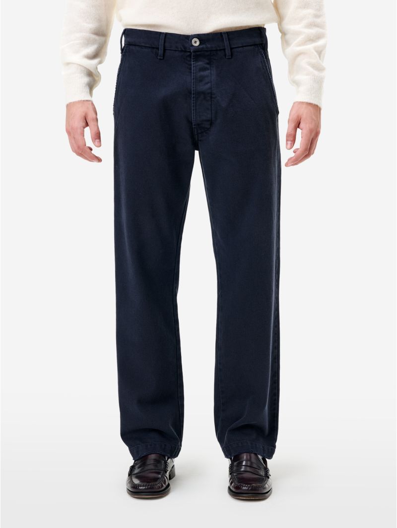 Jeans Full Chino a gamba dritta navy scuro