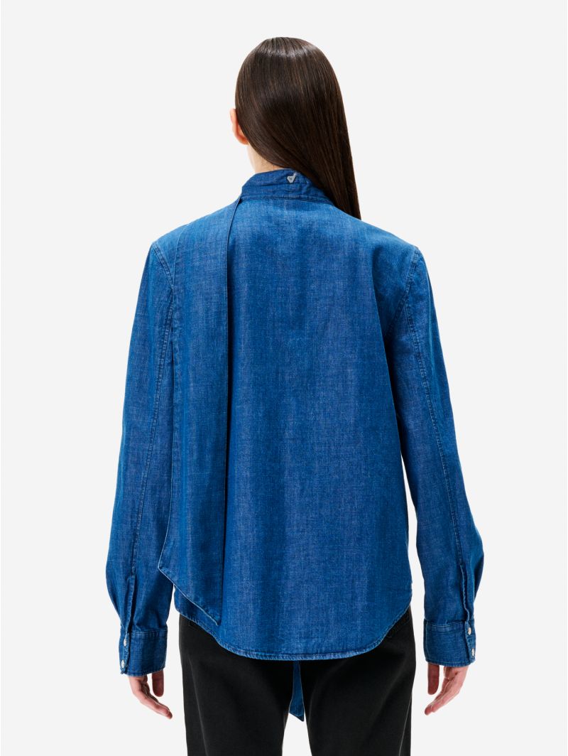Christine boxy shirt dark enzyme stone wash
