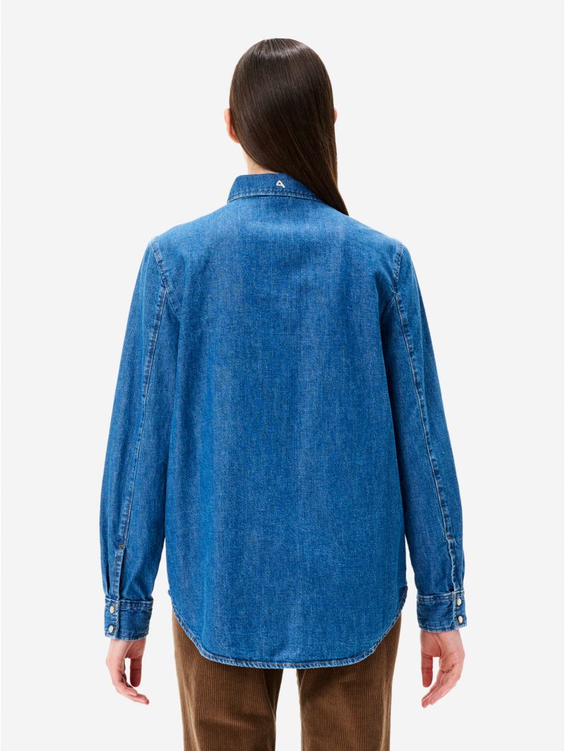 Agatha regular shirt dark enzyme stone wash
