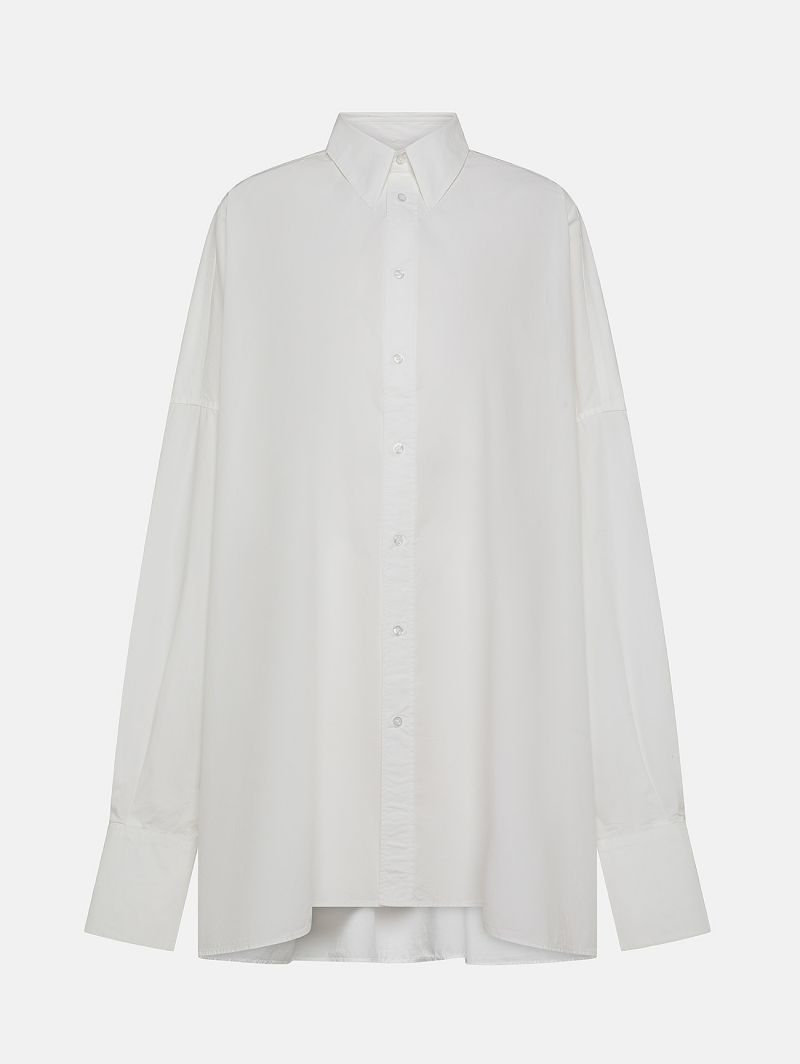 Beth embroidery over shirt rinse wash